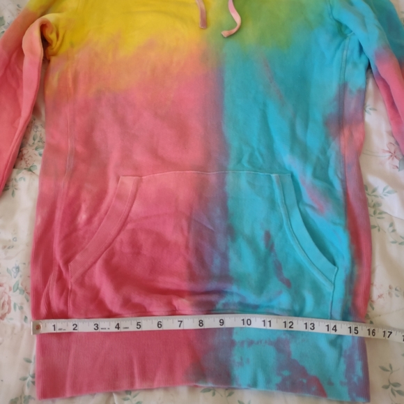 NWT VS PINK X Spiritual Gangster Tie Dye Hoodie Dress - Picture 8 of 13